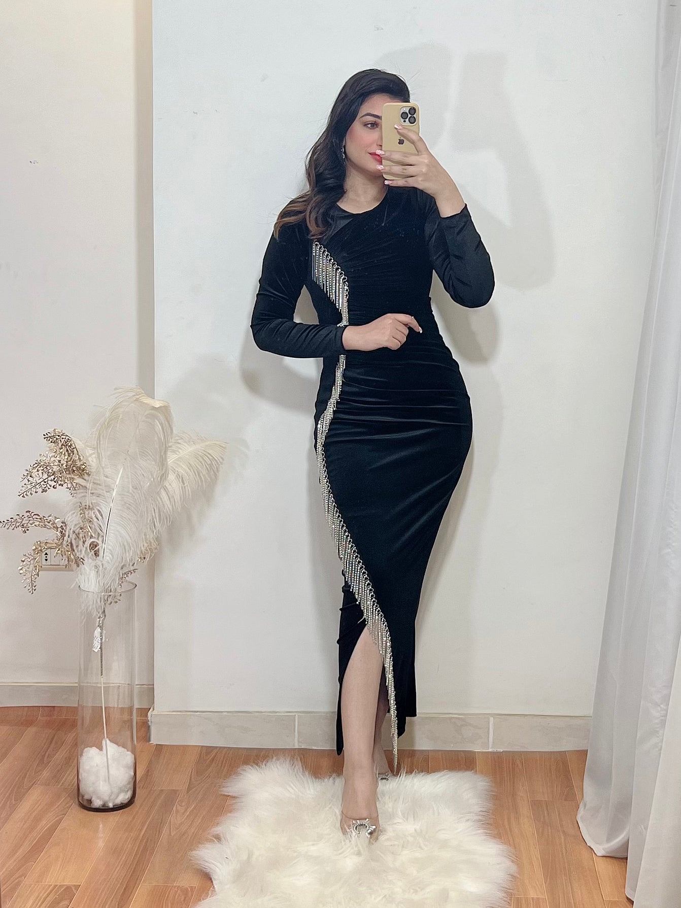 Model robe top velour 2018